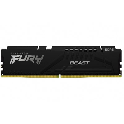 Kingston FURY Beast KF552C40BB-16 16GB (1x 16GB) DIMM System Memory, 5200MHz, DDR5, CL40, Black, Intel XMP
