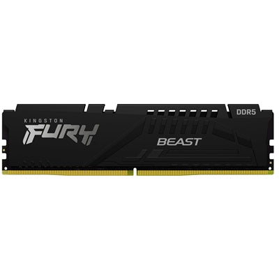 Kingston FURY Beast KF552C40BBK2-64 64GB (2x 32GB) U-DIMM System Memory, 5200MHz, DDR5, CL40, Black, Intel XMP