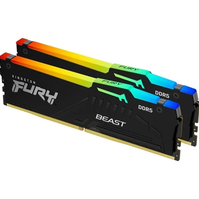 Kingston FURY Beast KF556C40BBAK2-64 64GB (2x32GB) System Memory, DDR5, 5600MHz, Black, 288 Pin, AMD EXPO Certified