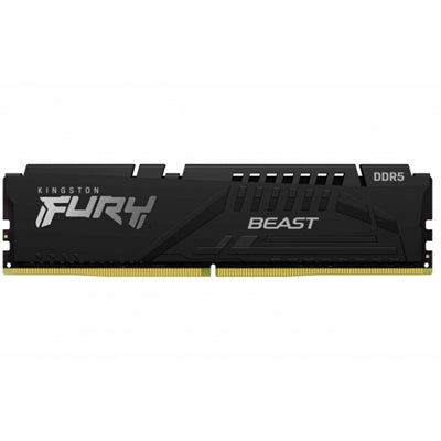 Kingston FURY Beast KF560C36BBE-8 8GB (1x 8GB) DIMM System Memory, 6000MHz, DDR5, CL36, Black, Intel XMP, AMD EXPO