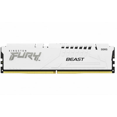 Kingston FURY Beast KF560C36BWE2-16 16GB (1x 16GB) DIMM System Memory, 6000MHz, DDR5, CL36, White, Intel XMP, AMD EXPO