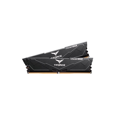 Team T-Force Vulcan 32GB System Memory (2 x 16GB), DDR5 6400, 40-40-40-84, 1.35v, Black