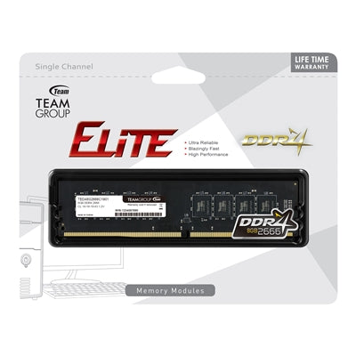 Team Elite 8GB No Heatsink (1 x 8GB) DDR4 2666MHz DIMM System Memory