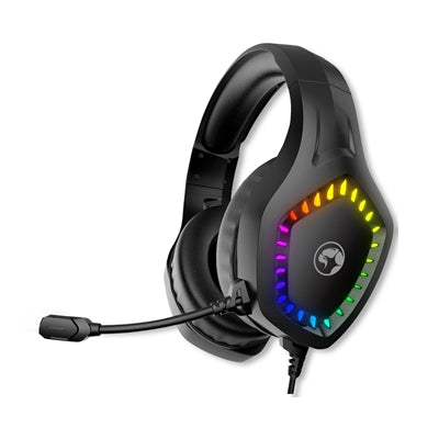 Marvo Scorpion H8360 Gaming Headphones, USB and 3.5mm, RGB Gaming Headset - PC, Xbox, Switch, PS5 and PS4 Compatible, Professional 40mm Audio Drivers, Omnidirectional Mic