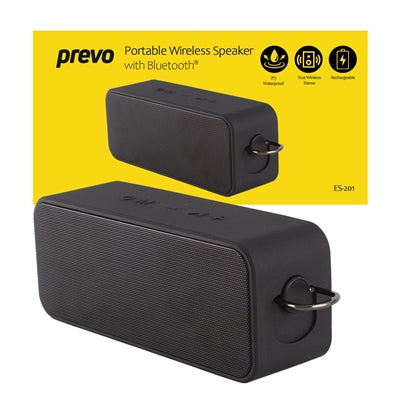 Prevo ES-201 Portable IP7 Waterproof 20W Wireless Speaker with Bluetooth, USB & SD